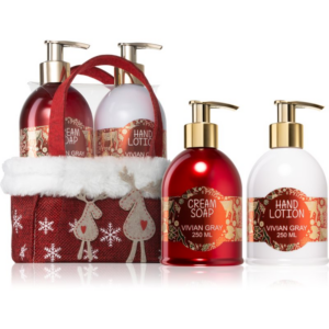 Vivian Gray Red Christmas ajándékszett kézre