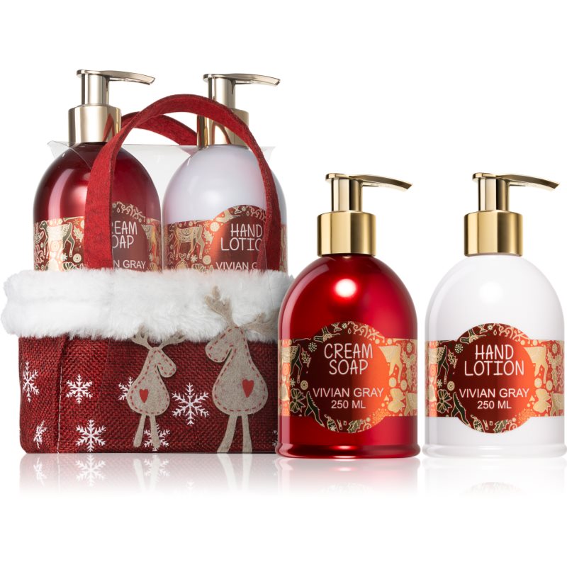 Vivian Gray Red Christmas ajándékszett kézre