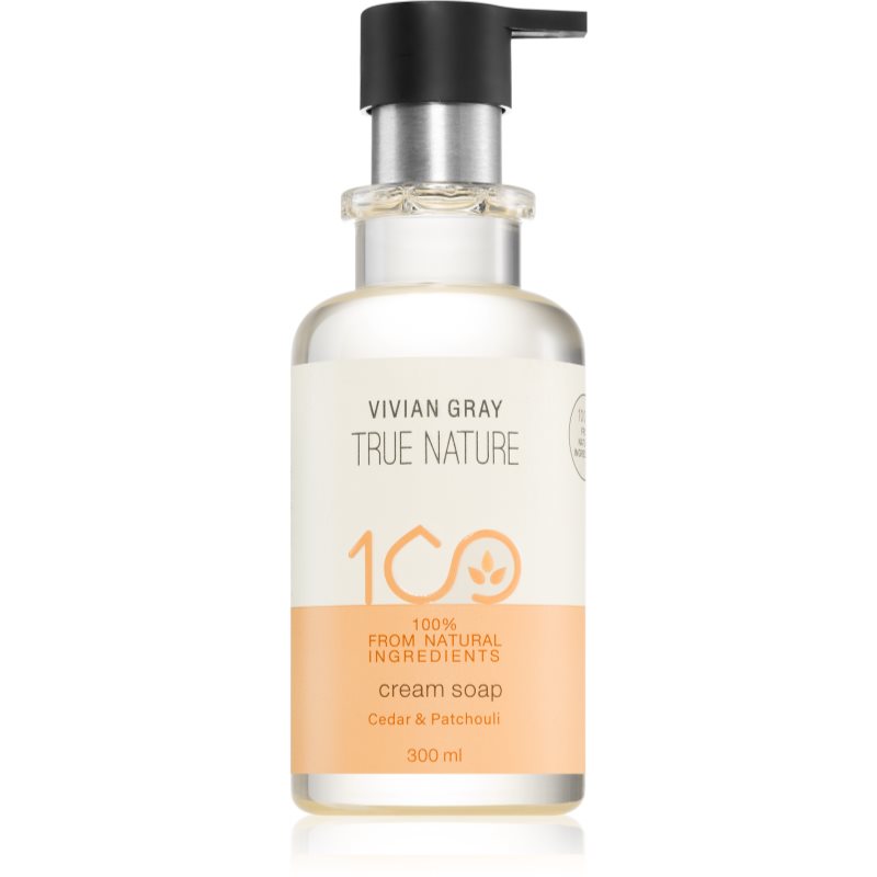 Vivian Gray True Nature Cedar & Patchouli tápláló krémszappan 300 ml-Ár