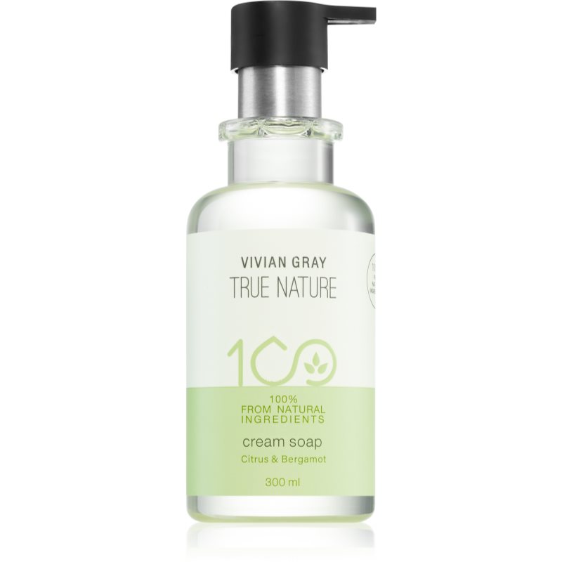Vivian Gray True Nature Citrus & Bergamot krémes szappan frissítő hatással 300 ml-Ár
