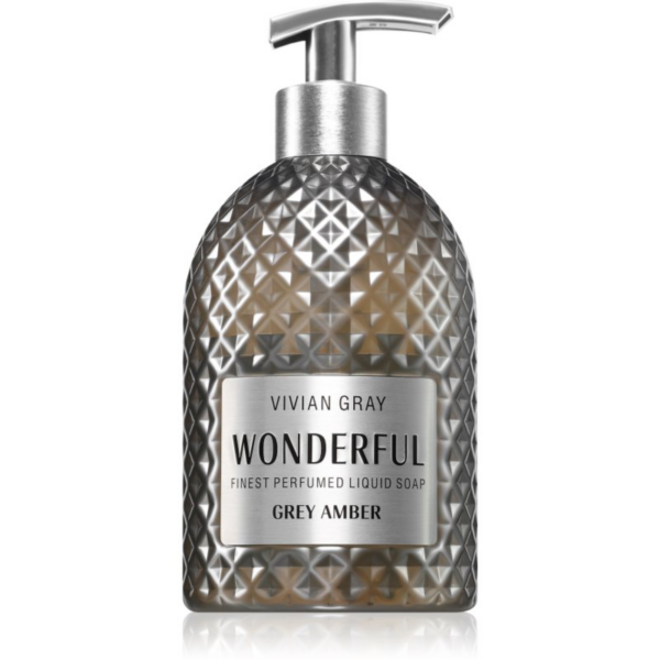 Vivian Gray Wonderful Grey Amber fényűző folyékony szappan kézre illatosított 500 ml-ár