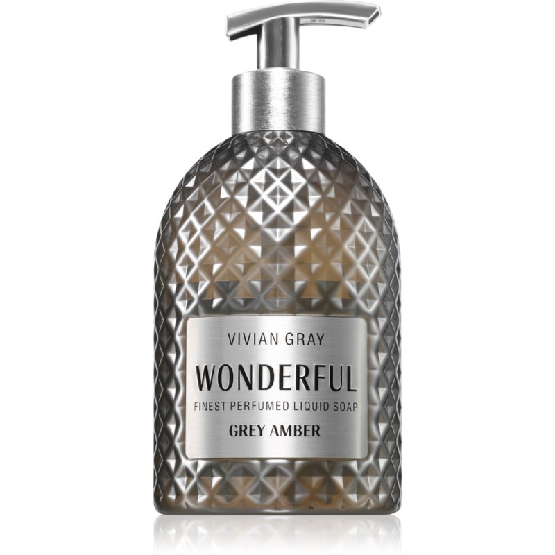 Vivian Gray Wonderful Grey Amber fényűző folyékony szappan kézre illatosított 500 ml-ár