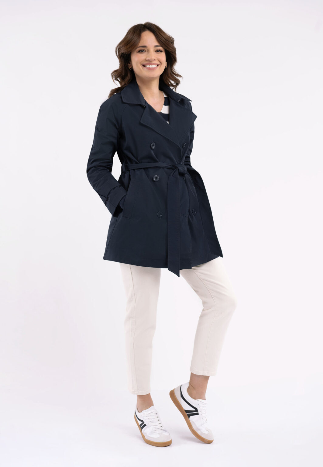 Volcano Woman's Coat J-Tango Navy Blue