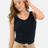 Volcano Woman's T-Shirt T-IDA Navy Blue