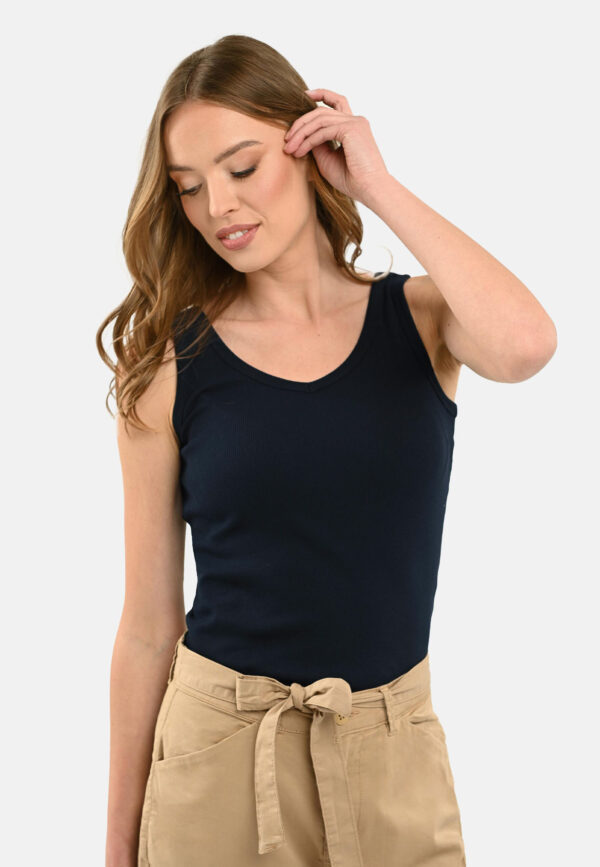 Volcano Woman's T-Shirt T-IDA Navy Blue Volcano Woman's T-Shirt T-IDA Navy Blue