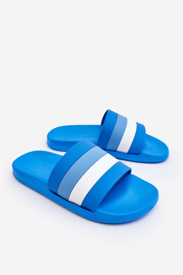 WJ1 Férfi csíkos papucs Blue Vision