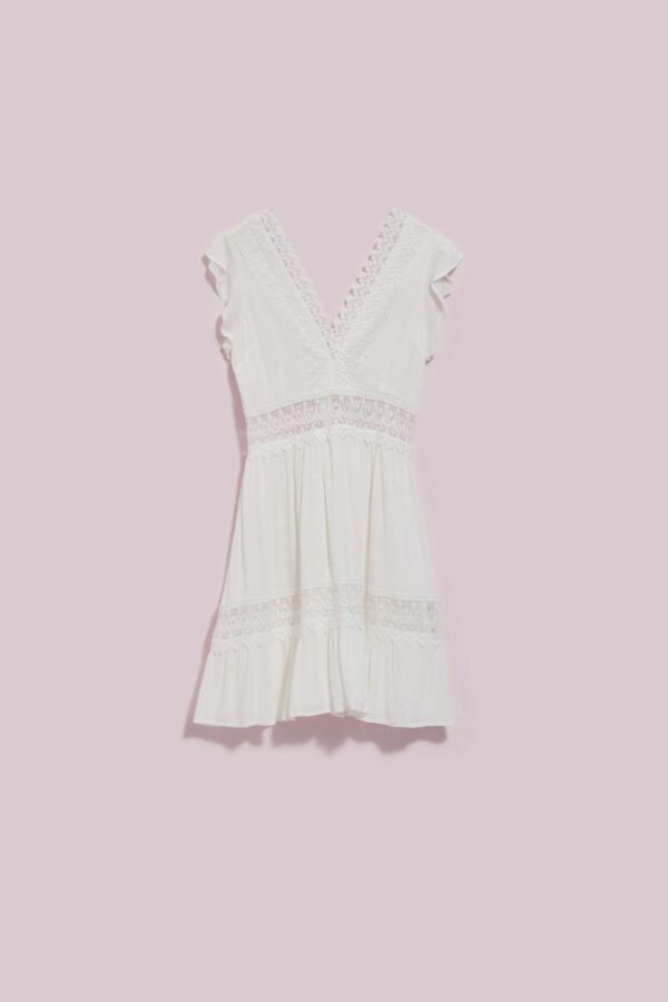WOMEN'S DRESS L-SU-4045 WHITE