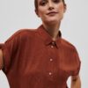 WOMEN'S SHIRT L-KO-4023 BROWN