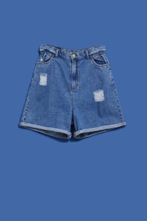 WOMEN'S SHORTS L-SH-4004 BLUE