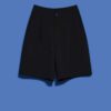 WOMEN'S SHORTS L-SH-4017 BLACK
