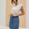 WOMEN'S SKIRT L-SC-4005 BLUE