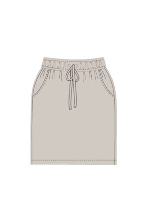 WOMEN'S SKIRT L-SC-4015 L.Beige