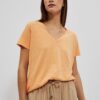 WOMEN'S T-SHIRT L-TS-4049 PEACH