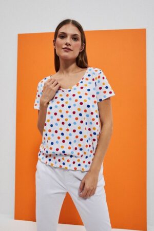 WOMEN'S T-SHIRT L-TS-4053 WHITE