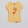 WOMEN'S T-SHIRT L-TS-4077 VANILLA
