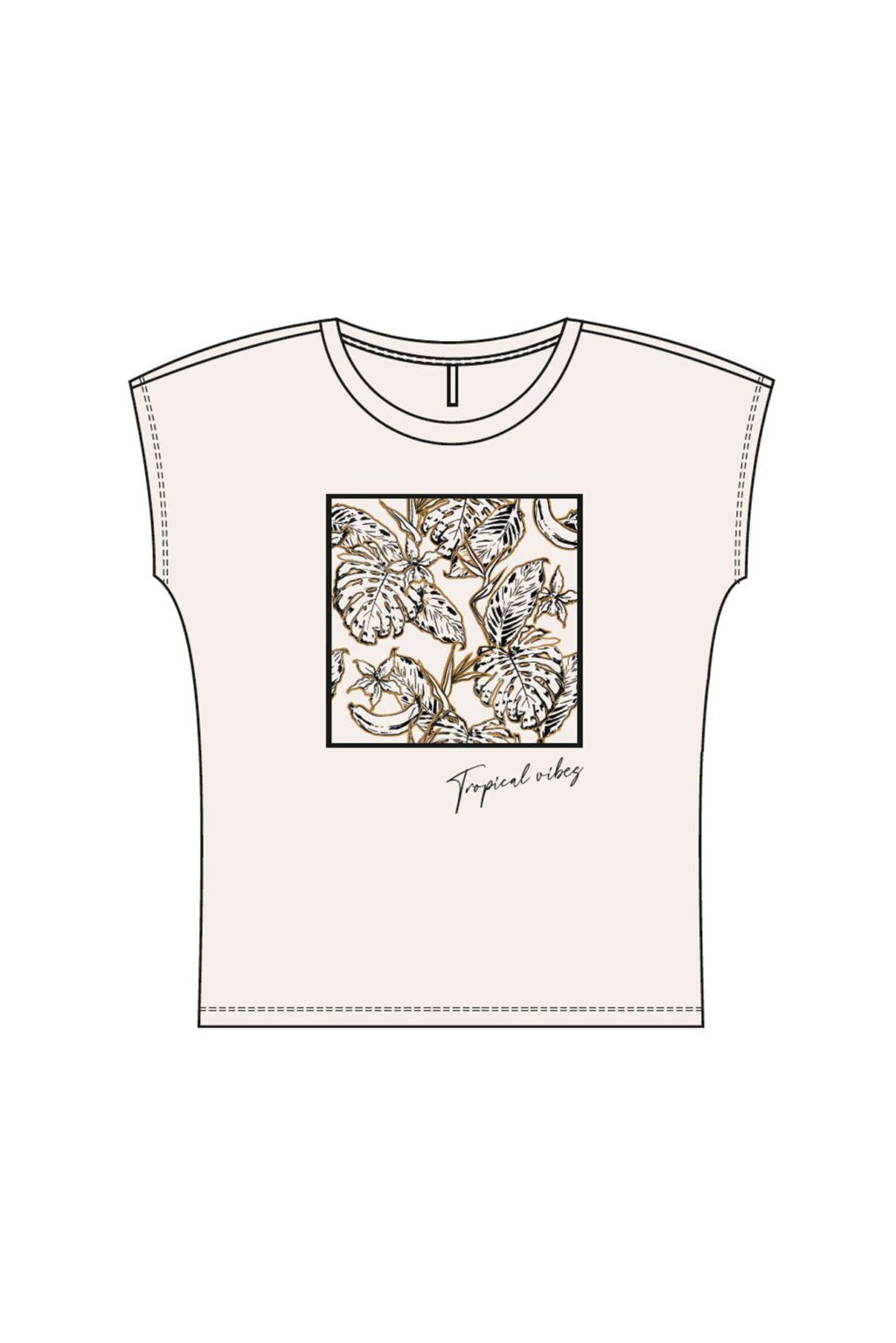 WOMEN'S T-SHIRT L-TS-4093 WHITE