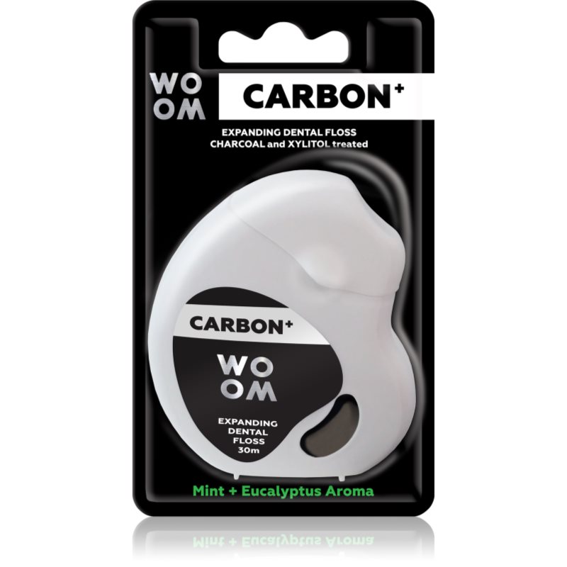 WOOM Carbon+ Dental Floss viaszos fogselyem fekete 30 m-Ár