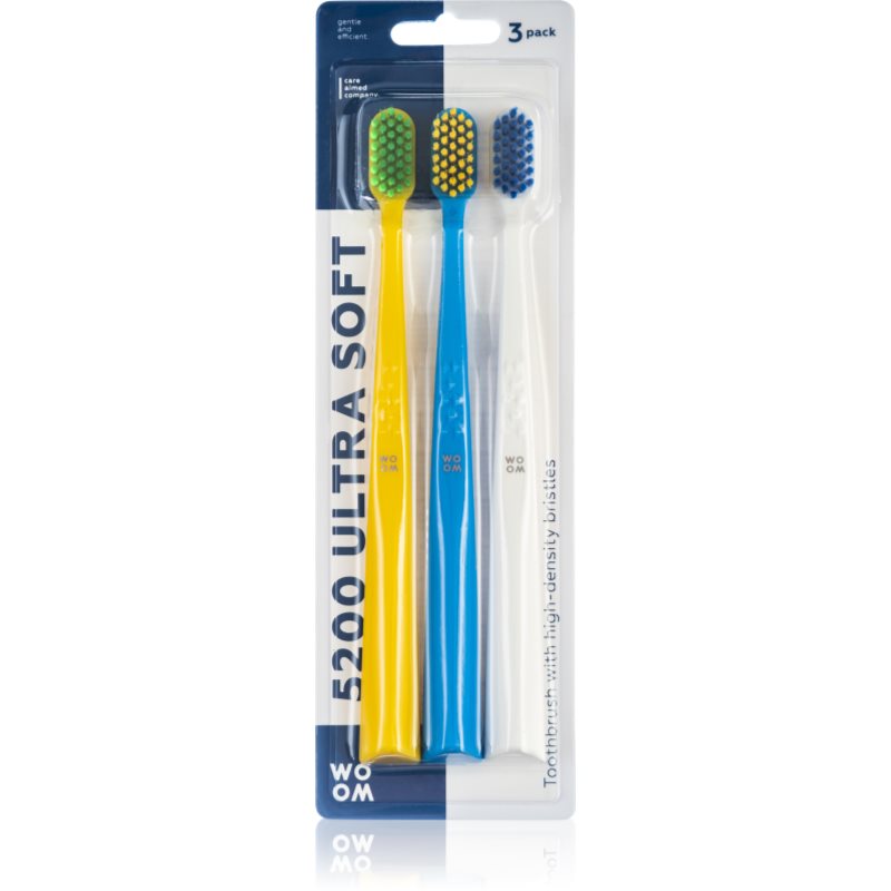WOOM Toothbrush 5200 Ultra Soft fogkefék 3 db-Ár