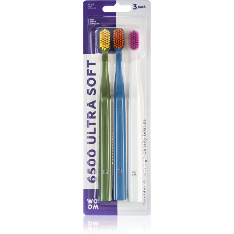 WOOM Toothbrush 6500 Ultra Soft fogkefék 3 db-Ár