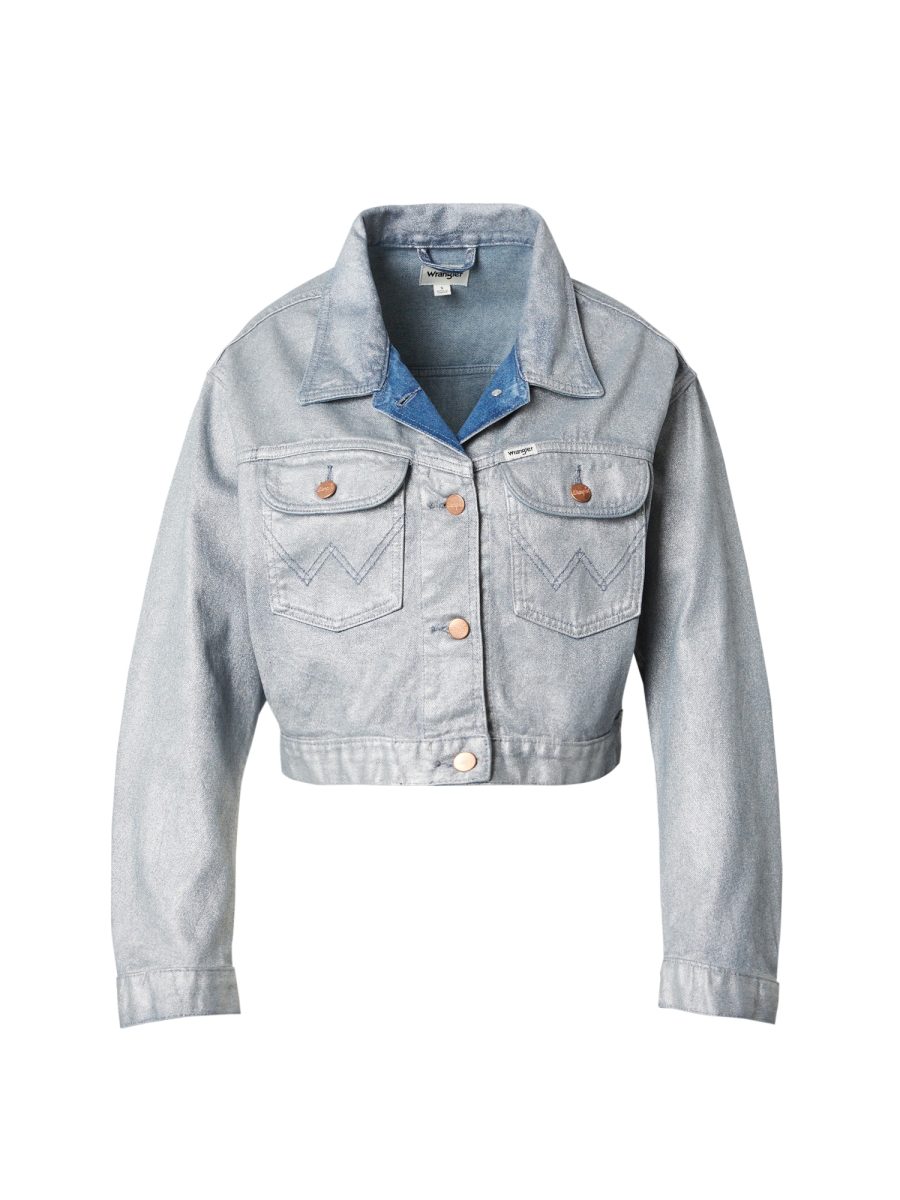 WRANGLER Átmeneti dzseki  kék farmer / ezüst-Ár