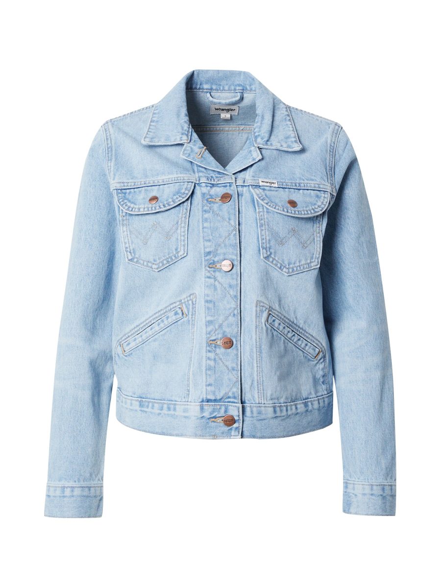 WRANGLER Átmeneti dzseki  kék farmer / fekete / piszkosfehér-Ár