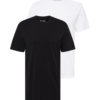 WRANGLER Póló '2 PACK TEE'  fekete / fehér-Hungary