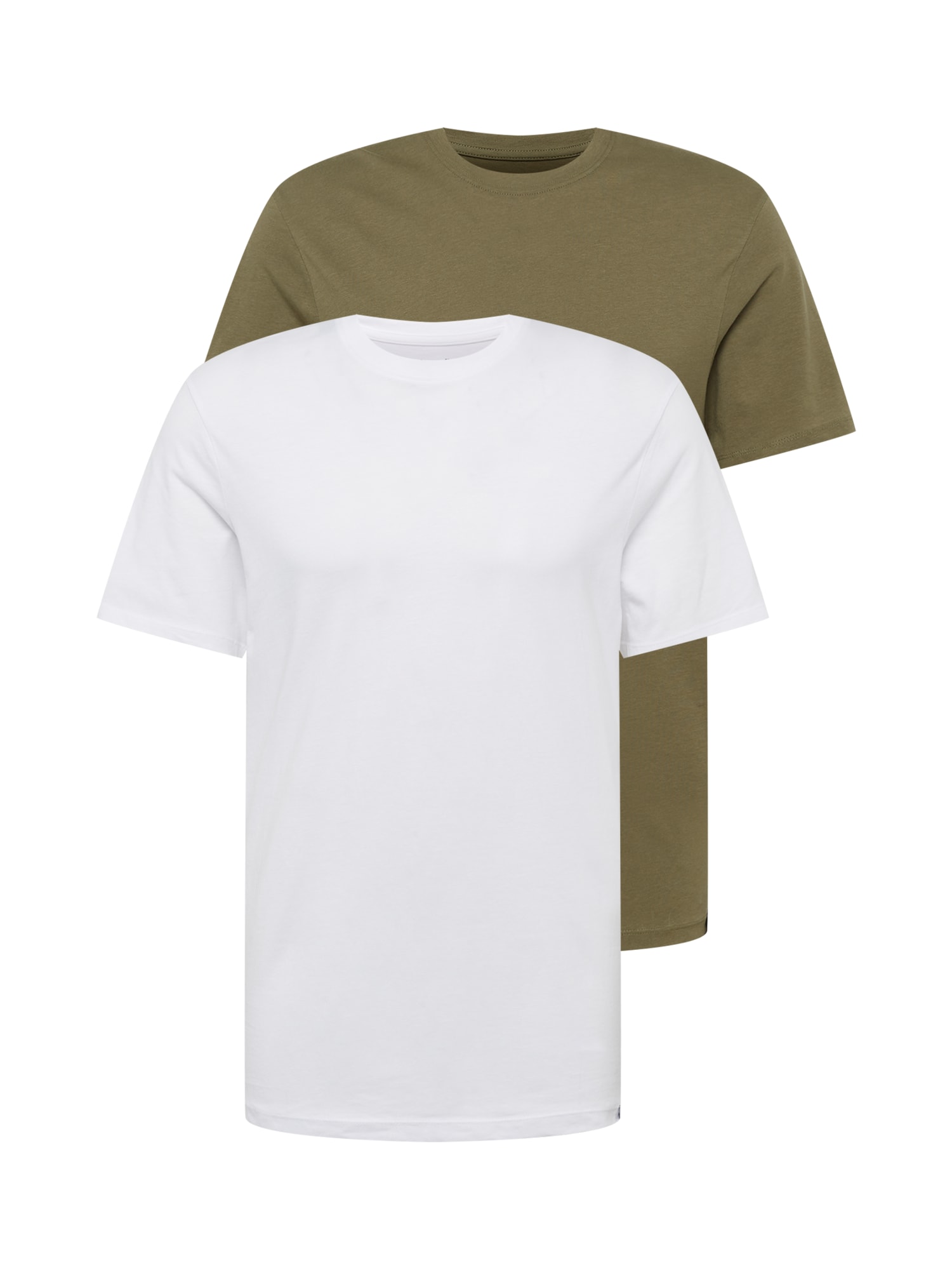 WRANGLER Póló '2 PACK TEE'  olíva / fehér-Hungary