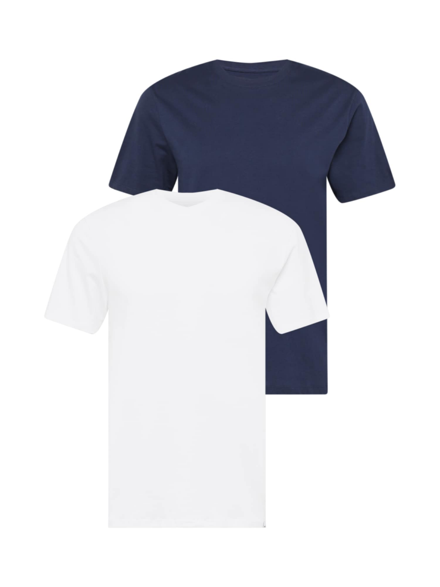 WRANGLER Póló '2 PACK TEE'  tengerészkék / fehér-Hungary