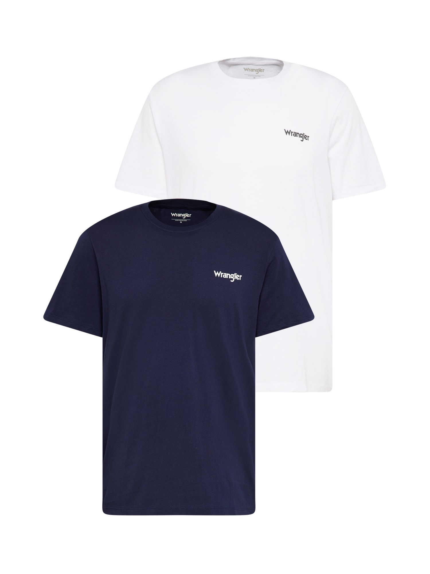 WRANGLER Póló '2PACK SIGN OFF TEE'  tengerészkék / fehér-Hungary