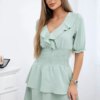 Waist dress dark mint