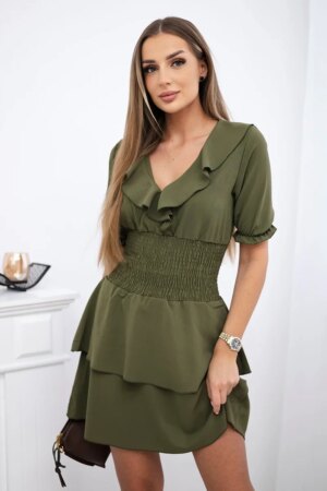 Waist dress khaki