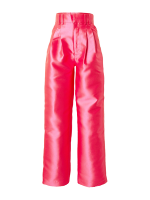 Warehouse Élére vasalt nadrágok 'Satin Twill High Waisted Wide Leg Trouse'  rózsaszín-Ár