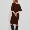 Warm dress with 3/4 sleeves