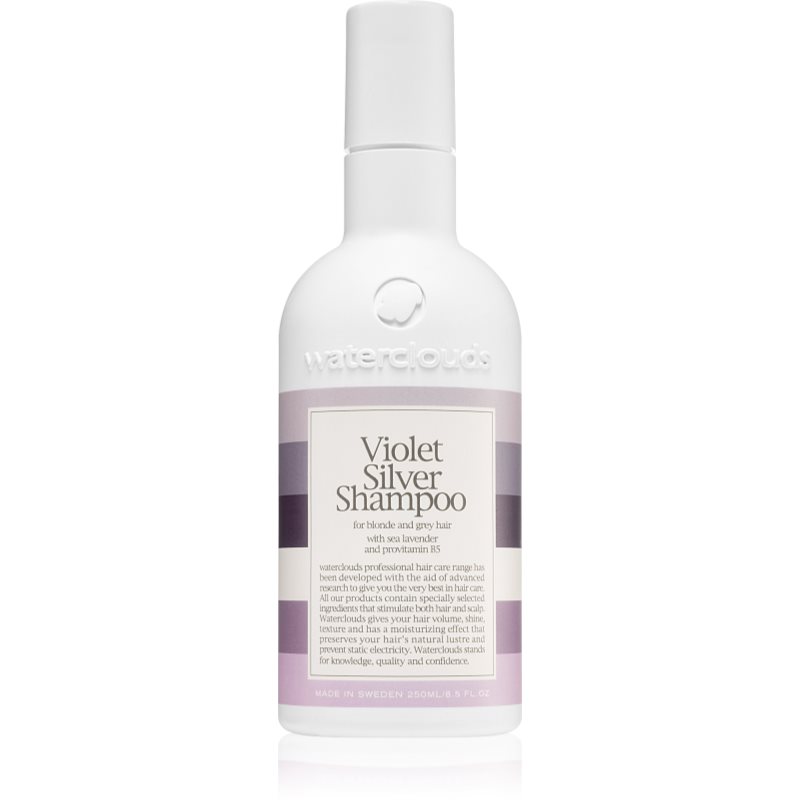 Waterclouds Violet Silver Shampoo sampon a sárga tónusok neutralizálására 250 ml-Ár