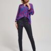 Waxed skinny pants