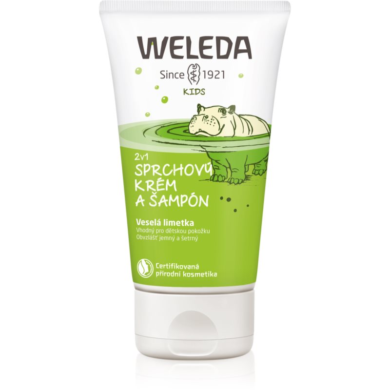 Weleda Kids Cheerful Lime tusoló krém és sampon gyermekeknek 2 az 1-ben 150 ml-Eredeti