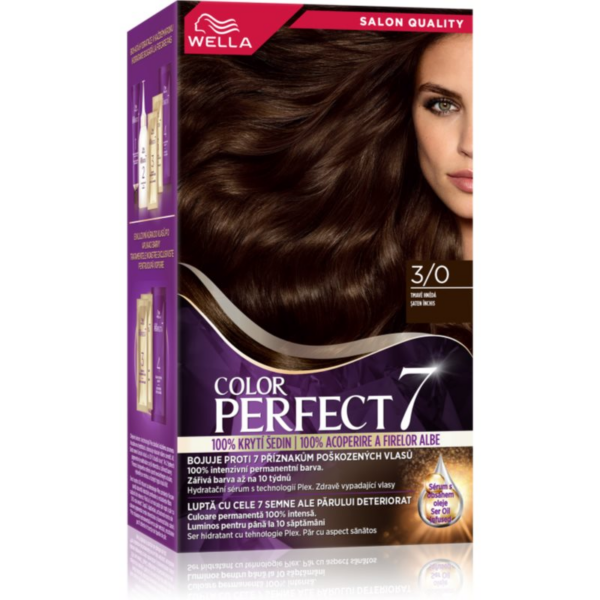 Wella Color Perfect hajfesték árnyalat 3/0 Dark Brown 1 db-Ár Wella Color Perfect hajfesték árnyalat 3/0 Dark Brown 1 db-Ár