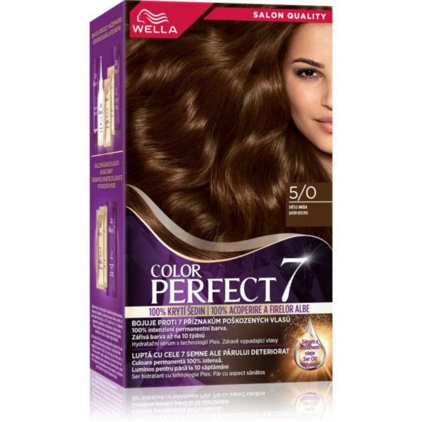 Wella Color Perfect hajfesték árnyalat 5/0 Light Brown 1 db-Ár Wella Color Perfect hajfesték árnyalat 5/0 Light Brown 1 db-Ár