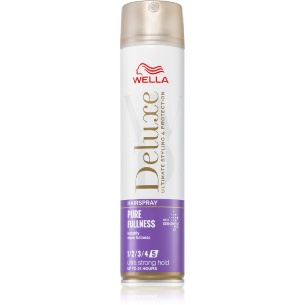 Wella Deluxe Pure Fullness Hajlakk az extra erős tartásért dús hatásért 250 ml-Ár