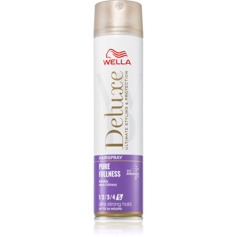 Wella Deluxe Pure Fullness Hajlakk az extra erős tartásért dús hatásért 250 ml-Ár