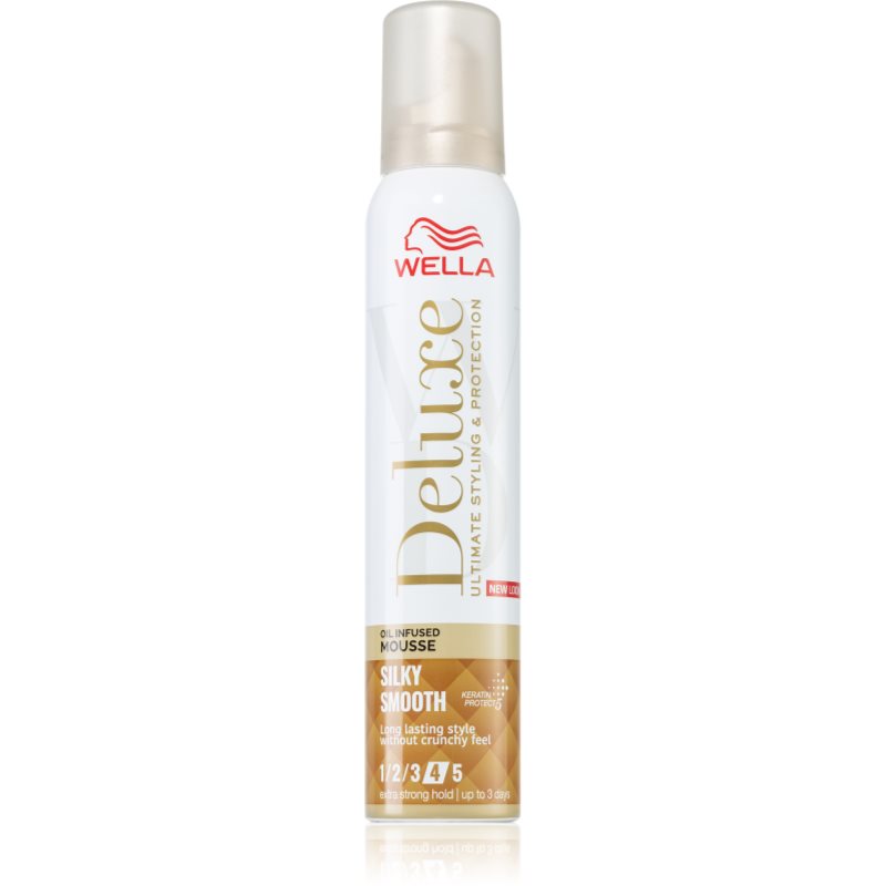 Wella Deluxe Silky Smooth fixáló hab tápláló hatással 200 ml-Ár