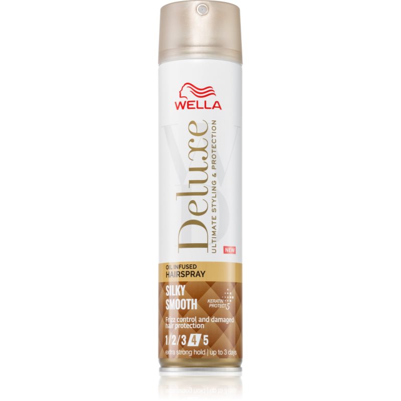 Wella Deluxe Silky Smooth regeneráló hajlakk extra erős fixálással 250 ml-Ár