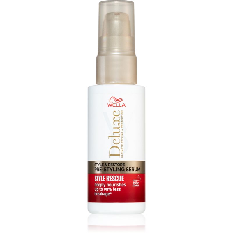 Wella Deluxe Style & Restore regeneráló szérum a haj megerősítésére 50 ml-Ár