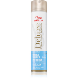 Wella Deluxe Wonder Volume & Protection Hajlakk az extra erős tartásért dús és fényes hajért 250 ml-Ár