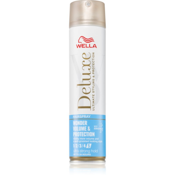Wella Deluxe Wonder Volume & Protection Hajlakk az extra erős tartásért dús és fényes hajért 250 ml-Ár
