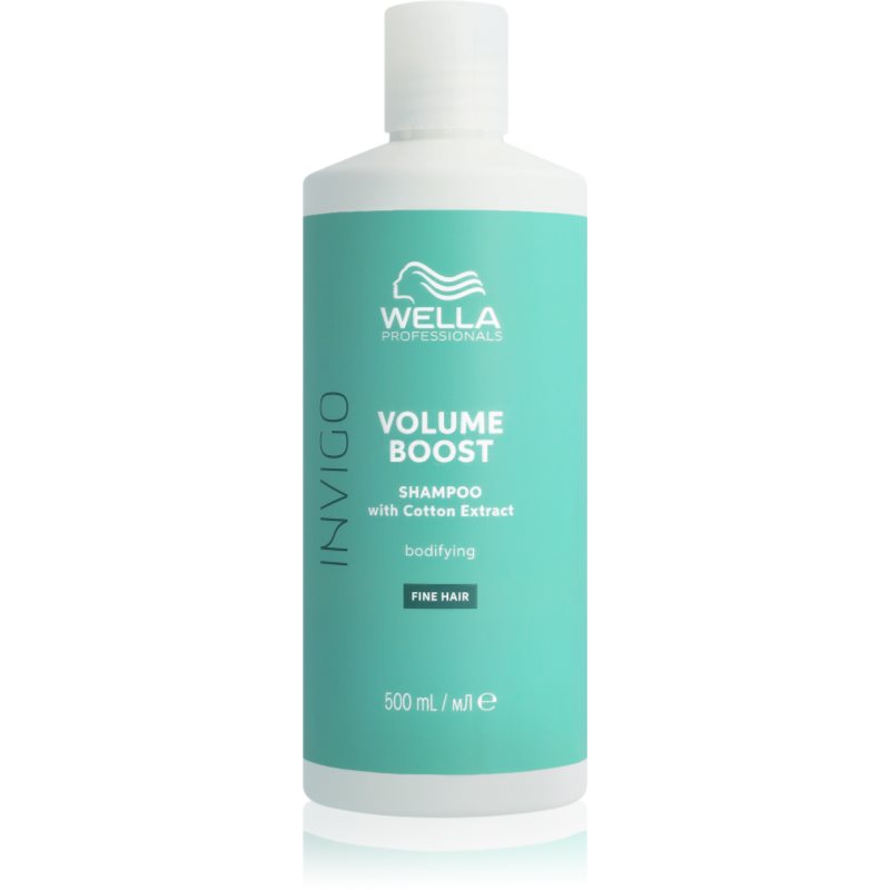 Wella Professionals Invigo Volume Boost tömegnövelő sampon a selymes hajért 500 ml-Ár