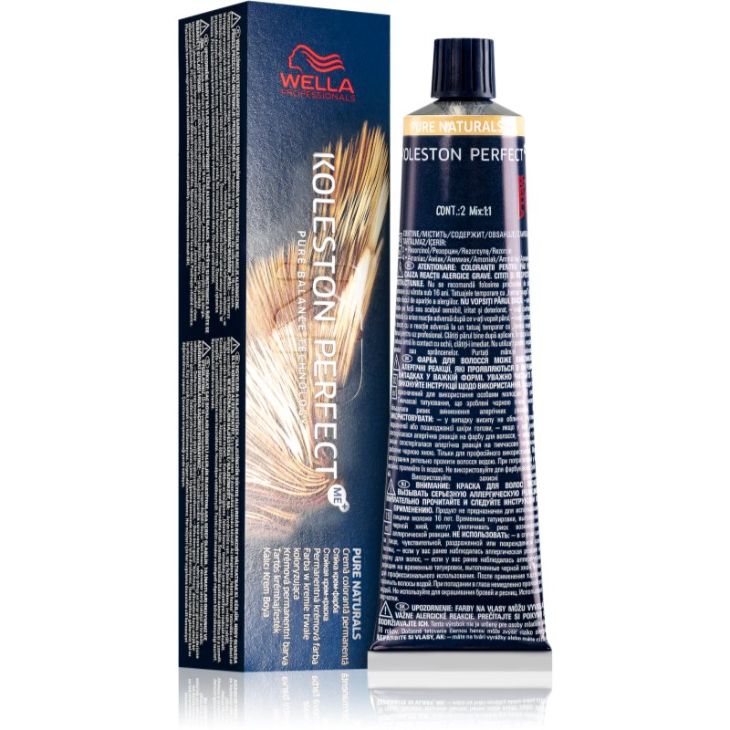 Wella Professionals Koleston Perfect ME+ Pure Naturals tartós hajfesték árnyalat 8/0 60 ml-Eredeti