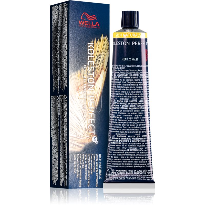 Wella Professionals Koleston Perfect ME+ Rich Naturals tartós hajfesték árnyalat 9/38 60 ml-Eredeti