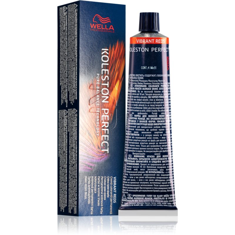 Wella Professionals Koleston Perfect ME+ Vibrant Reds tartós hajfesték árnyalat 6/43 60 ml-Eredeti
