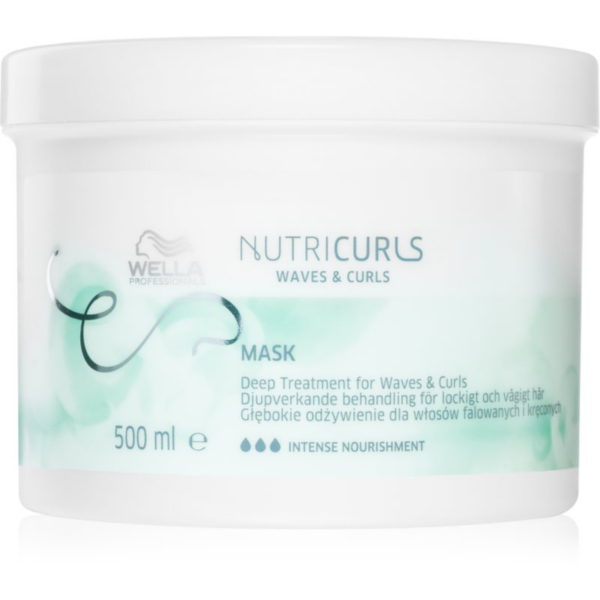 Wella Professionals Nutricurls Waves & Curls kisimító maszk a hullámos és göndör hajra 500 ml-Eredeti